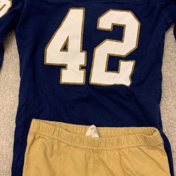 Boys Notre Dame Football Pajamas - Picture 3 of 7